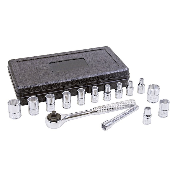 1/4" Drive SAE, 15 pcs